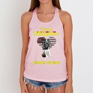 Proud Daughter Of A Vietnam Veteran T Veterans Day Women's Knotted Racerback Tank