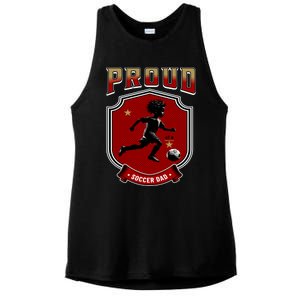 Proud Dad Of Soccer Player Soccer Dad Class Of 2025 Ladies PosiCharge Tri-Blend Wicking Tank