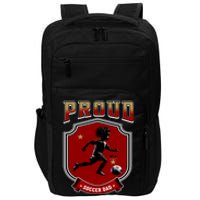 Proud Dad Of Soccer Player Soccer Dad Class Of 2025 Impact Tech Backpack