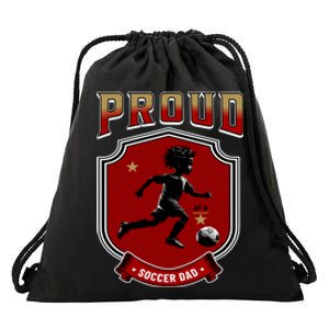 Proud Dad Of Soccer Player Soccer Dad Class Of 2025 Drawstring Bag