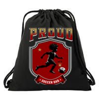 Proud Dad Of Soccer Player Soccer Dad Class Of 2025 Drawstring Bag