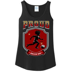 Proud Dad Of Soccer Player Soccer Dad Class Of 2025 Ladies Essential Tank