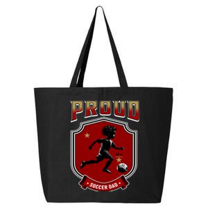 Proud Dad Of Soccer Player Soccer Dad Class Of 2025 25L Jumbo Tote