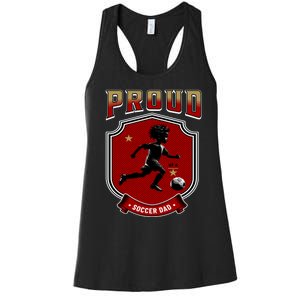 Proud Dad Of Soccer Player Soccer Dad Class Of 2025 Women's Racerback Tank