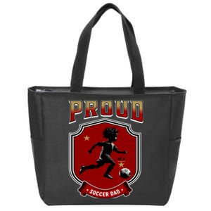 Proud Dad Of Soccer Player Soccer Dad Class Of 2025 Zip Tote Bag