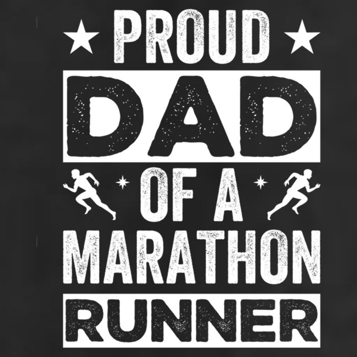 Proud Dad Of A Marathon Runner Son Father Of Son Runner Great Gift 7 Panel Mesh Trucker Snapback Hat