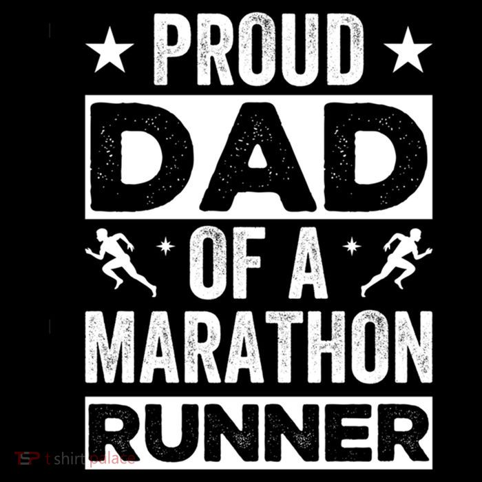 Proud Dad Of A Marathon Runner Son Father Of Son Runner Great Gift Drawstring Bag