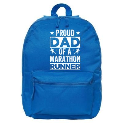 Proud Dad Of A Marathon Runner Son Father Of Son Runner Great Gift 16 in Basic Backpack