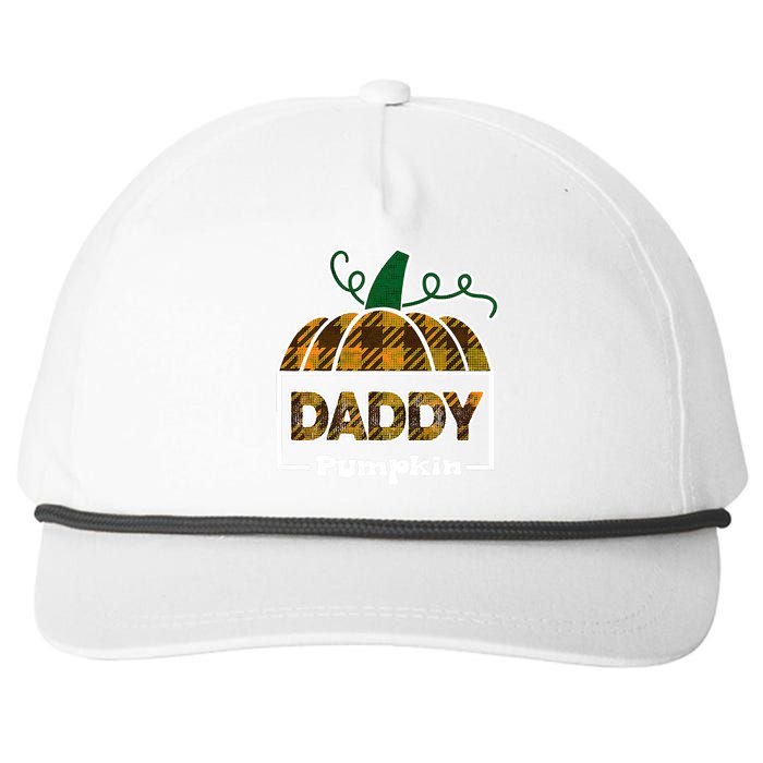 Pumpkin Dad Of The Patch Family Matching Daddy Halloween Snapback Five-Panel Rope Hat