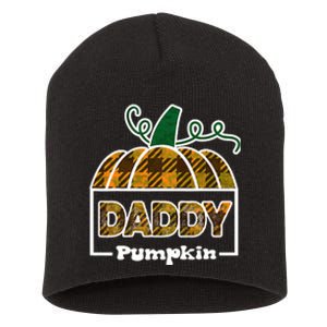 Pumpkin Dad Of The Patch Family Matching Daddy Halloween Short Acrylic Beanie