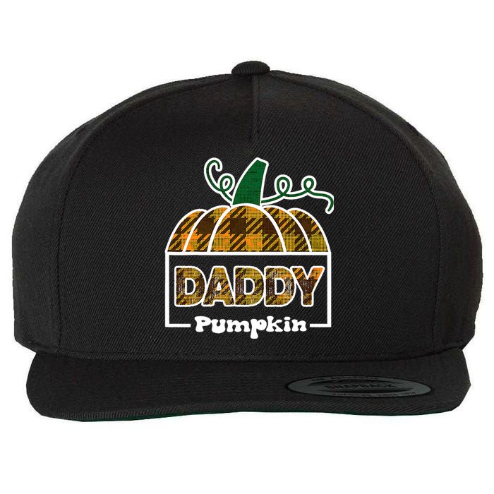 Pumpkin Dad Of The Patch Family Matching Daddy Halloween Wool Snapback Cap