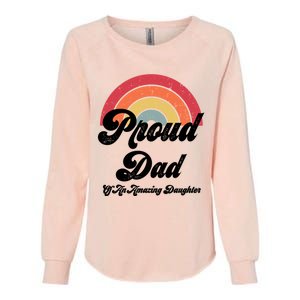 Proud Dad Of A Gay Daughter Lgbtq Ally Funny Gift Free Dad Hugs Cool Gift Womens California Wash Sweatshirt