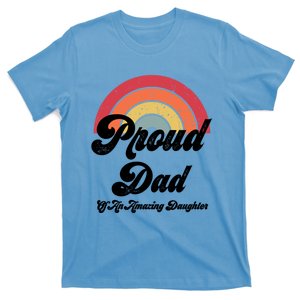 Proud Dad Of A Gay Daughter Lgbtq Ally Funny Gift Free Dad Hugs Cool Gift T-Shirt