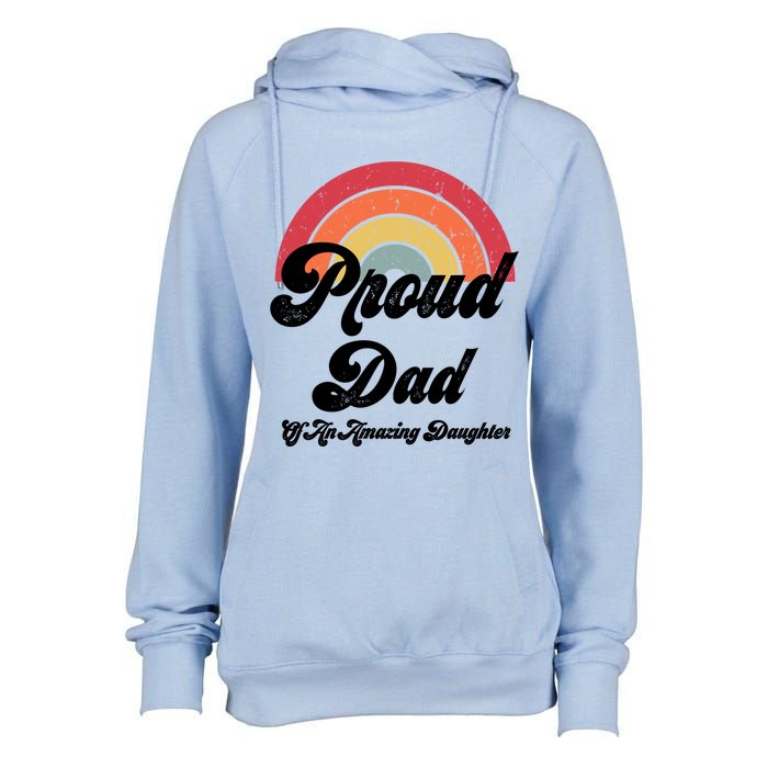 Proud Dad Of A Gay Daughter Lgbtq Ally Funny Gift Free Dad Hugs Cool Gift Womens Funnel Neck Pullover Hood