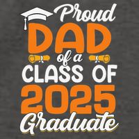 Proud Dad Of A 2025 Graduate Dad Graduation Senior 2025 Vector Backpack