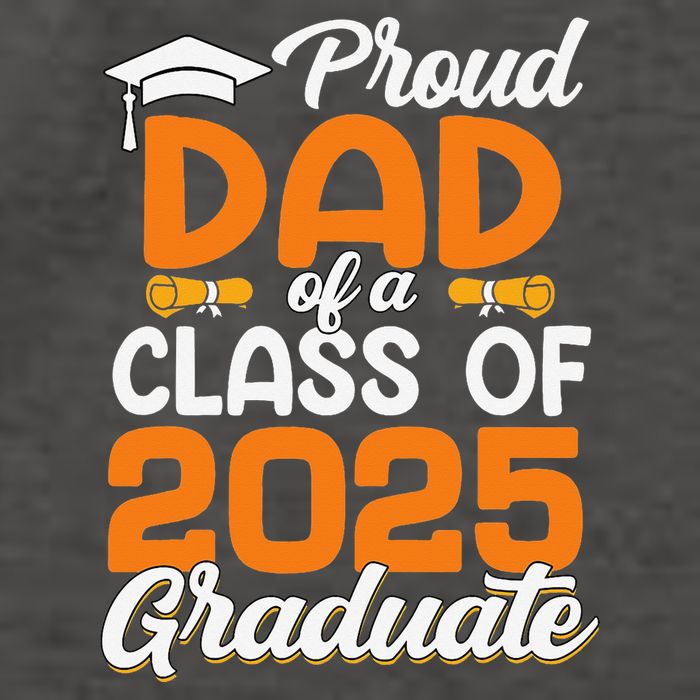 Proud Dad Of A 2025 Graduate Dad Graduation Senior 2025 Vector Backpack