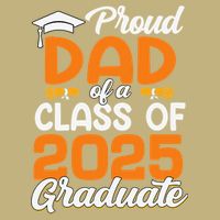 Proud Dad Of A 2025 Graduate Dad Graduation Senior 2025 Cooling Performance Crew T-Shirt