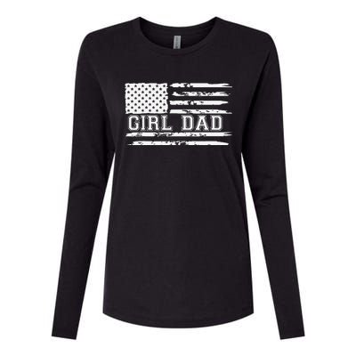 Proud Dad Of Girl Father Of Girl For Dad Xmas Fathers Day Gift Womens Cotton Relaxed Long Sleeve T-Shirt