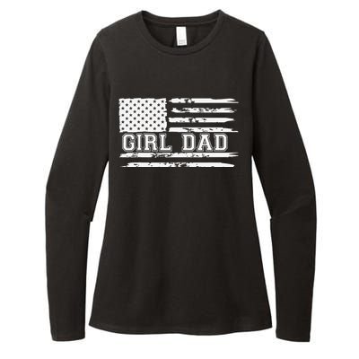 Proud Dad Of Girl Father Of Girl For Dad Xmas Fathers Day Gift Womens CVC Long Sleeve Shirt