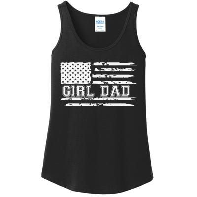 Proud Dad Of Girl Father Of Girl For Dad Xmas Fathers Day Gift Ladies Essential Tank