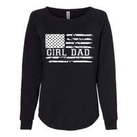 Proud Dad Of Girl Father Of Girl For Dad Xmas Fathers Day Gift Womens California Wash Sweatshirt