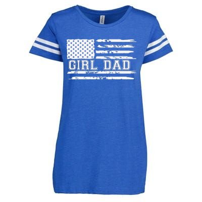 Proud Dad Of Girl Father Of Girl For Dad Xmas Fathers Day Gift Enza Ladies Jersey Football T-Shirt