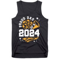 Proud Dad Of A 2024 Senior Cheer Dad Graduation Party Tank Top