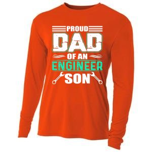 Proud Dad Of An Engineer Son Cute Gift FatherS Day Gift Cooling Performance Long Sleeve Crew