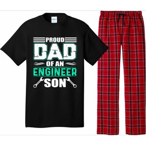 Proud Dad Of An Engineer Son Cute Gift FatherS Day Gift Pajama Set