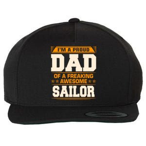 Proud Dad Of Awesome Sailor FatherS Day Gift Wool Snapback Cap