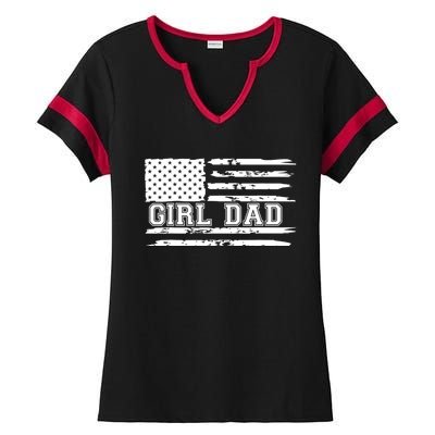 Proud Dad Of Father Of For Dad Xmas Fathers Day Ladies Halftime Notch Neck Tee