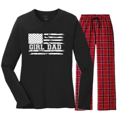 Proud Dad Of Father Of For Dad Xmas Fathers Day Women's Long Sleeve Flannel Pajama Set 