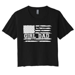 Proud Dad Of Father Of For Dad Xmas Fathers Day Women's Crop Top Tee