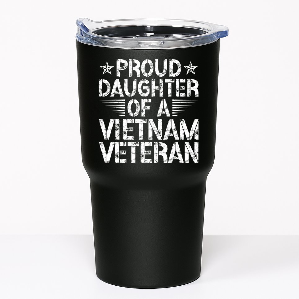 Proud Daughter Of A Vietnam Veteran Vintage Tumbler