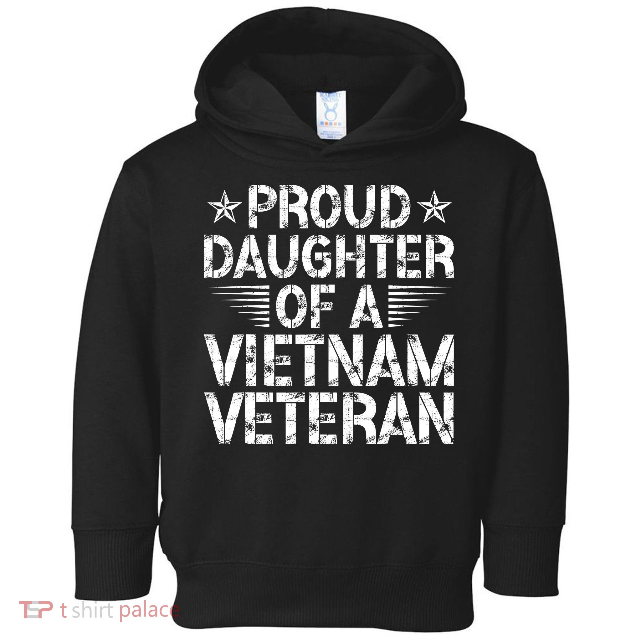 Proud Daughter Of A Vietnam Veteran Vintage Toddler Hoodie