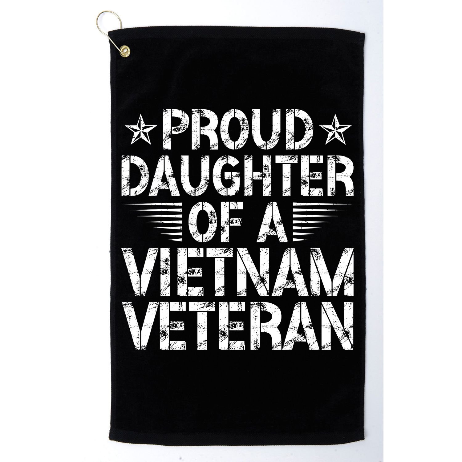 Proud Daughter Of A Vietnam Veteran Vintage Golf Towel