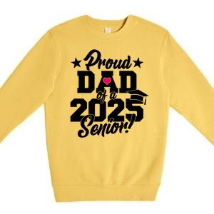 Proud Dad Of A 2025 Senior Grad Premium Crewneck Sweatshirt