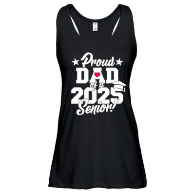 Proud Dad Of A 2025 Senior Grad Ladies Essential Flowy Tank