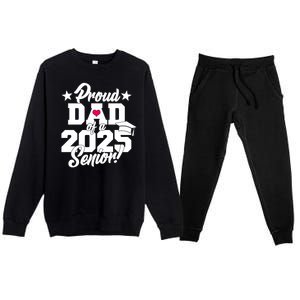 Proud Dad Of A 2025 Senior Grad Premium Crewneck Sweatsuit Set