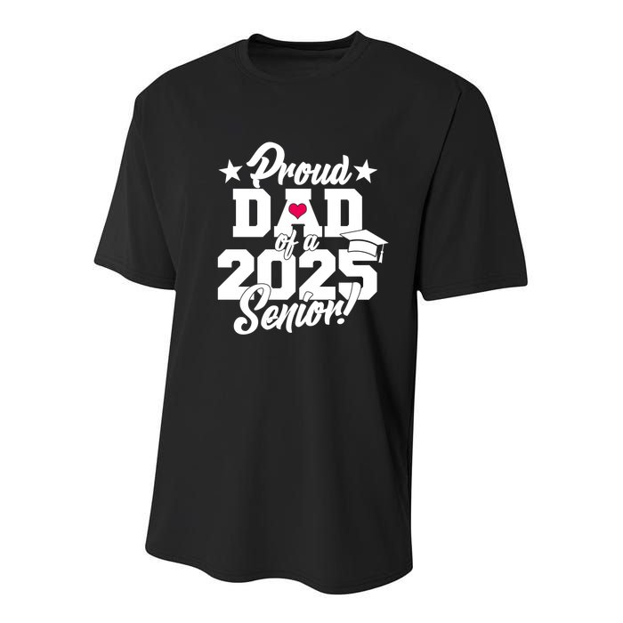 Proud Dad Of A 2025 Senior Grad Youth Performance Sprint T-Shirt