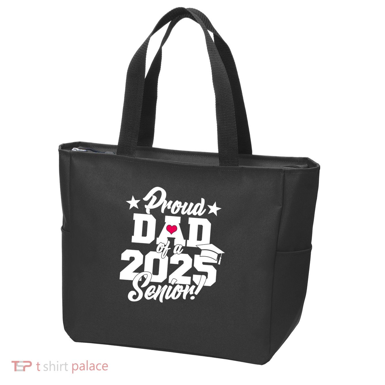 Proud Dad Of A 2025 Senior Grad Zip Tote Bag