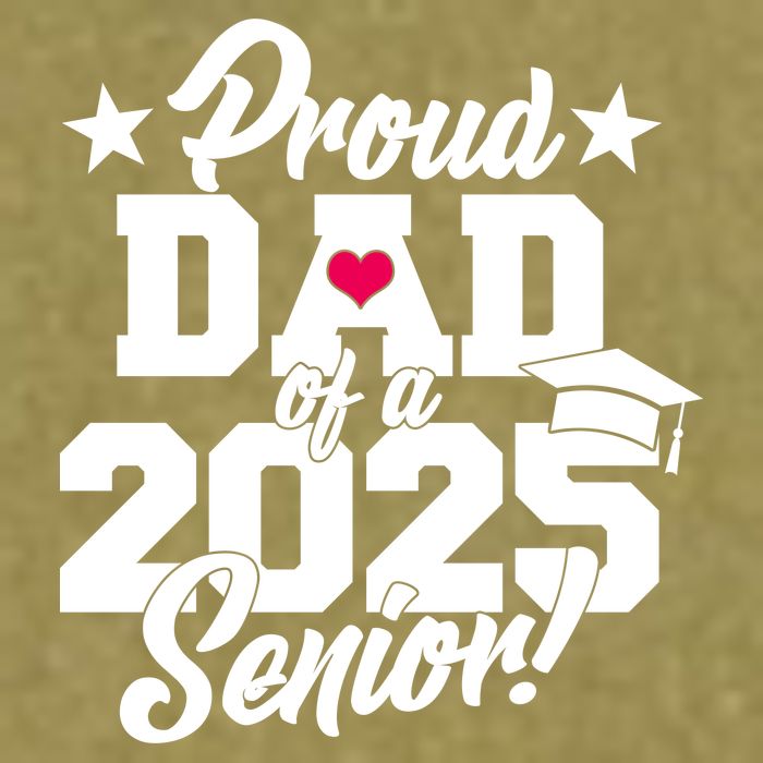 Proud Dad Of A 2025 Senior Grad Garment-Dyed Women's Muscle Tee