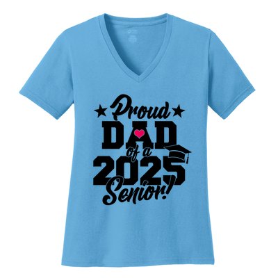 Proud Dad Of A 2025 Senior Grad Women's V-Neck T-Shirt
