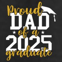 Proud Dad Of A 2025 Graduate Graduation Family 7 Panel Mesh Trucker Snapback Hat