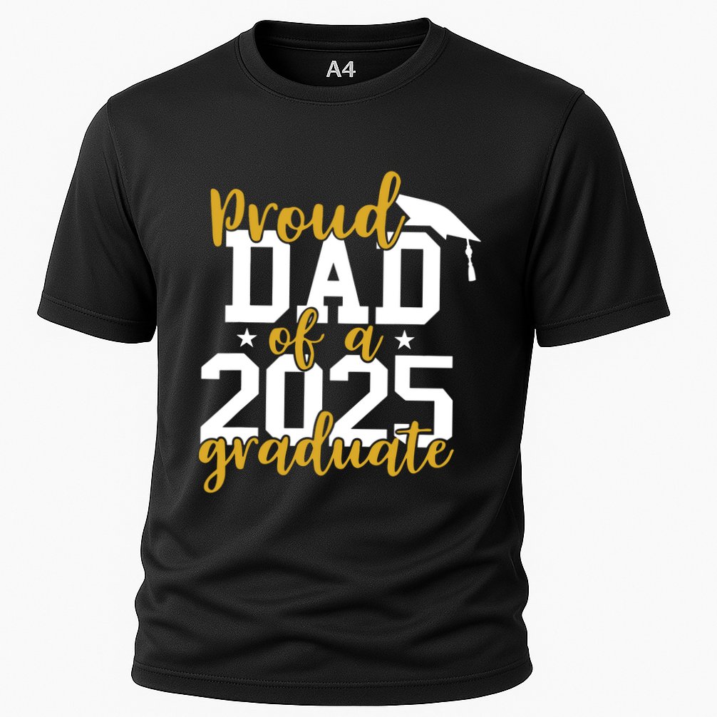 Proud Dad Of A 2025 Graduate Graduation Family Cooling Performance Crew T-Shirt