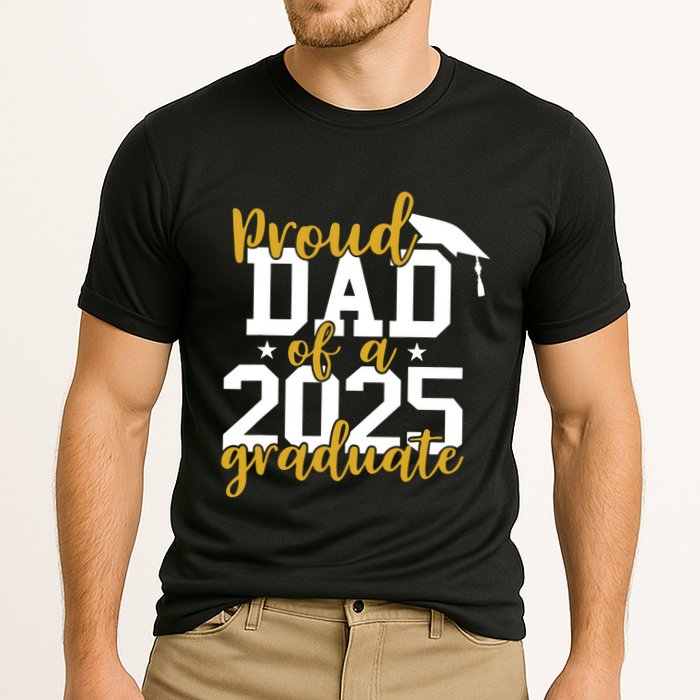Proud Dad Of A 2025 Graduate Graduation Family Cooling Performance Crew T-Shirt