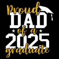 Proud Dad Of A 2025 Graduate Graduation Family Drawstring Bag