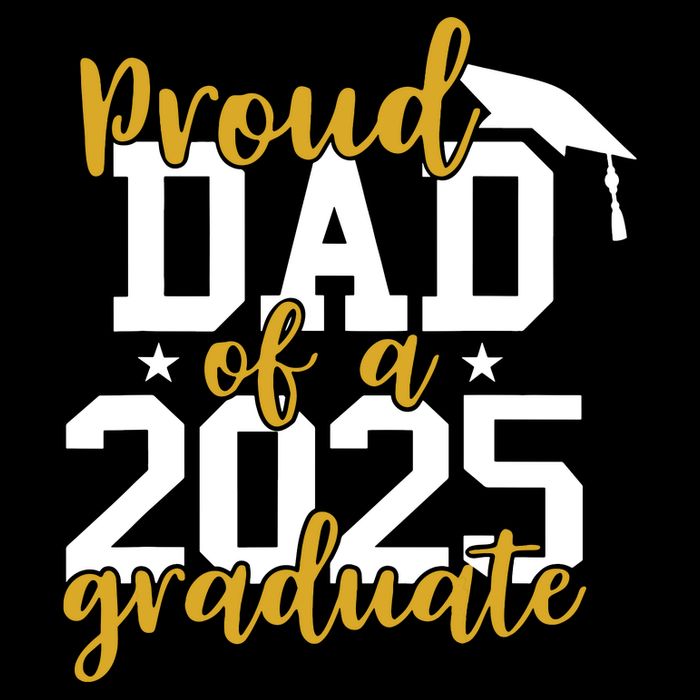 Proud Dad Of A 2025 Graduate Graduation Family Drawstring Bag