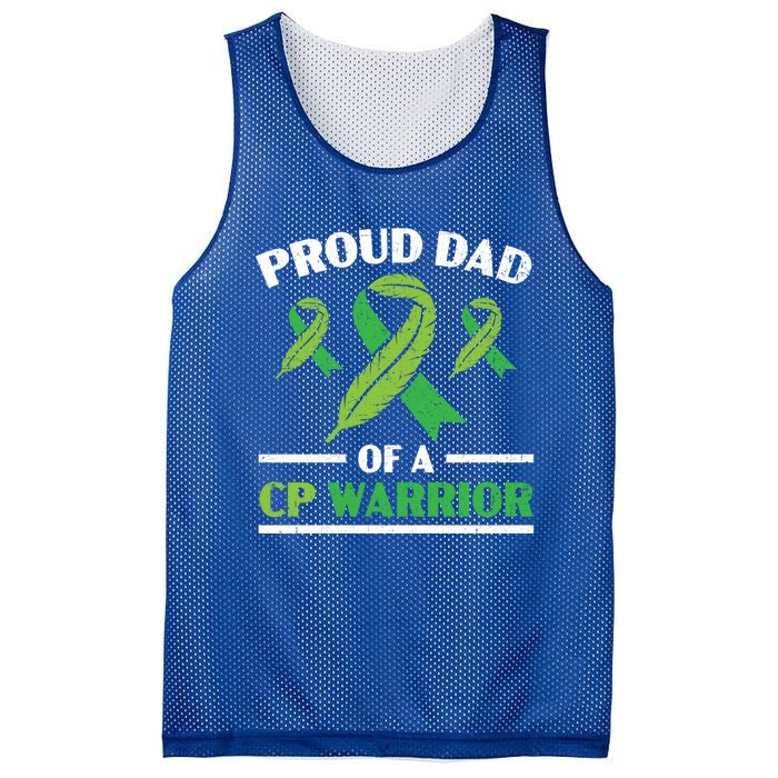 Proud Dad Of A Cp Warrior Cerebral Palsy Fathers Day Gift Mesh Reversible Basketball Jersey Tank