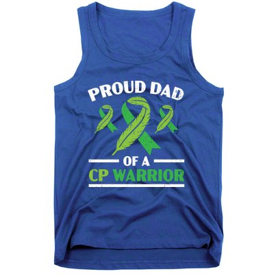 Proud Dad Of A Cp Warrior Cerebral Palsy Fathers Day Gift Tank Top